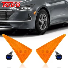 Fits 2020-2023 Hyundai Sonata SE Front LED Side Marker Light Pair LH RH