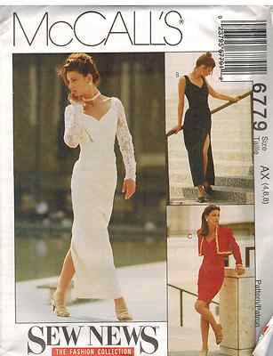 6779 UNCUT Vintage McCalls SEWING Pattern Misses Lined Bolero Dress SEW NEW FF