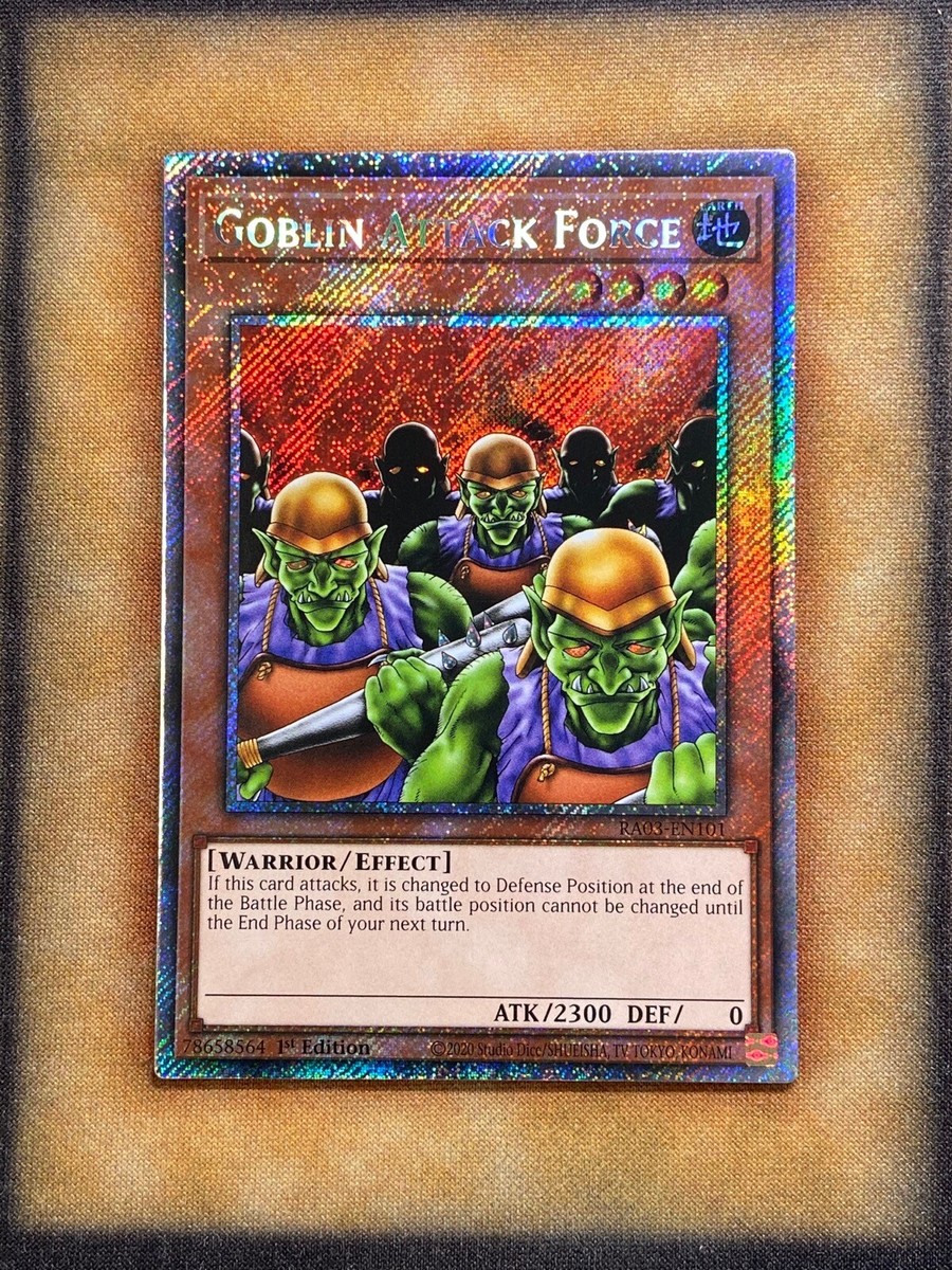 Yugioh Goblin Attack Force RA03-EN101 Platinum Secret Rare 1st Ed