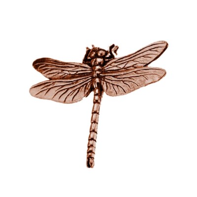 C3 Dragonfly Copper colour On A Pin Badge Fine English Pewter lapel