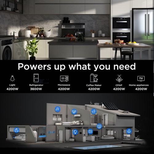 EDECOA Hybrid Wechselrichter 24V 4200W MPPT 120A PV 60-500V Battery-Free EG-422B - Bild 10 von 10