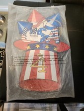 FOURTH OF JULY PATRIOTIC AMERICA DESIGN WOOD HANGING SIGN