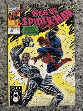 WEB OF SPIDER-MAN #80 FN+ (Marvel 1991) Silvermane 