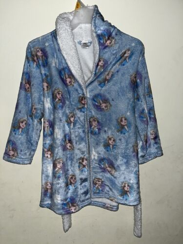 Elsa Disney FROZEN Bath Robe Girls Size S (6/6x) #142 - Picture 2 of 4