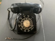 Vintage Black Bell System Western Electric Rotary Phone From Viking Hotel