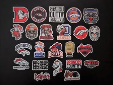 Football Vinyl Decal Stickers Sports Team Mile High Colorado Denver Broncos