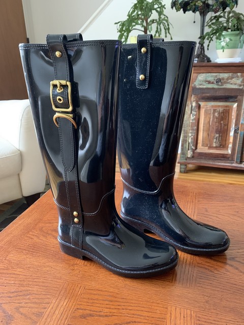 coach rain boots on sale