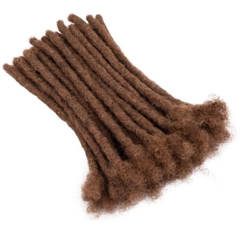 Estensioni dreadlock capelli umani per uomo/donna 6 pollici fatte a mano loc terrore - Foto 11 di 21
