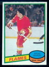 1980-81 OPC O PEE CHEE #338 BRAD MARSH NM-MINT ROOKIE FLAMES FLYERS HOCKEY RC