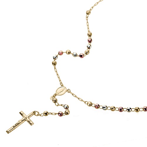 Bead Rosary Chain Necklace 