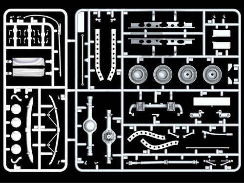 ICM 24021 Kit Modelo Plástico Coche 1:24 Admiral Cabriolet Segunda Guerra Mundial Coche de Pasajeros Alemán - Imagen 4 de 12