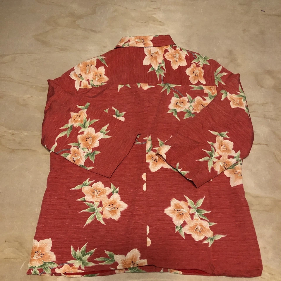 Tommy Bahama Floral Women's 4 Button Silk Blazer Jacket Womens Size 10 Foto 3 de 4