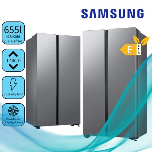 Samsung Kühlschrank Side By Side Kühlt Nicht Samsung B-Ware mit Schaden RS62DG5003S9EF Side-by-Side-Kühlschrank mit