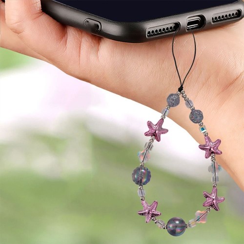 Beaded Pentagon Stars Mobile Phone Chain Christmas Gifts - Zdjęcie 3 z 12