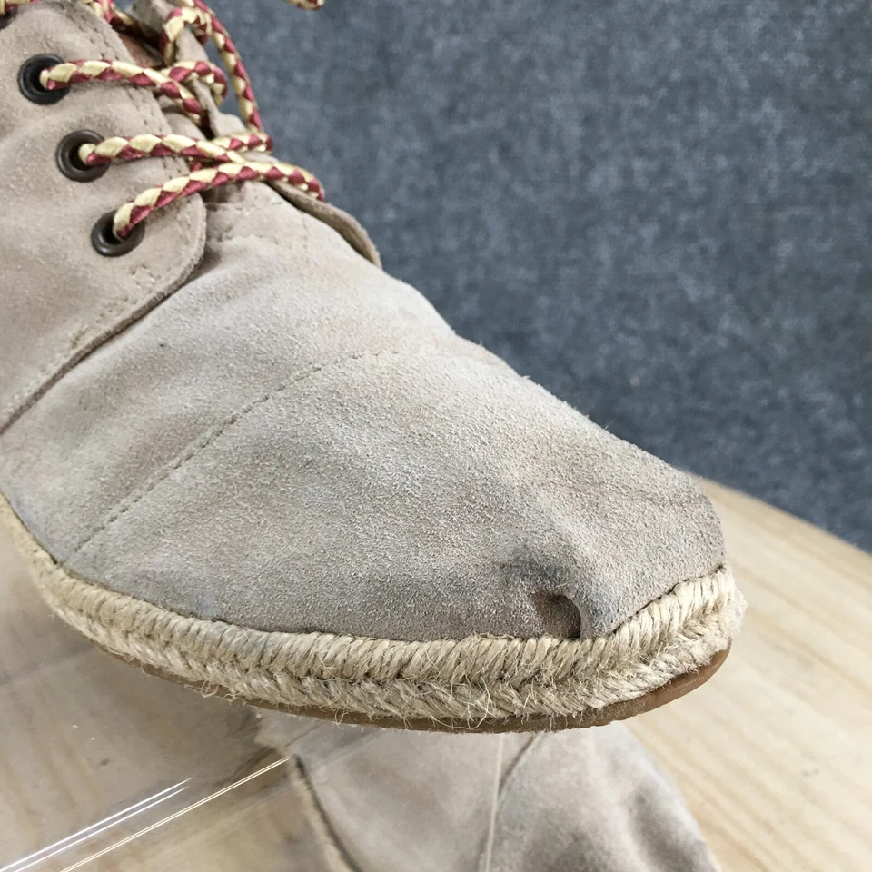 Toms Botas Mujer 8 Alpargatas Planas Con Cordones Desierto Chukka 311211 Marrón Gamuza Foto 4 de 4