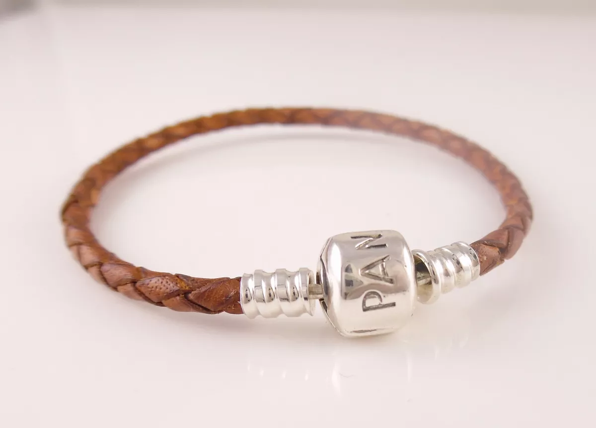 Pandora brown leather bracelet deals