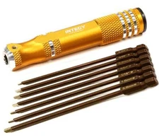 QuickPit Set, Metric+Standard Size 7pcs Allen Hex Tips