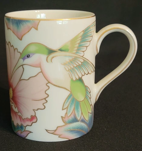 Vintage Fitz and Floyd Hummingbird Porcelain Mug