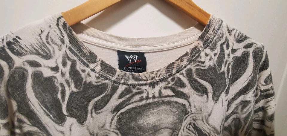 Camisa Usada Wwe Authentic XL Undertaker If You See Him You're Already Gone Foto 2 de 4
