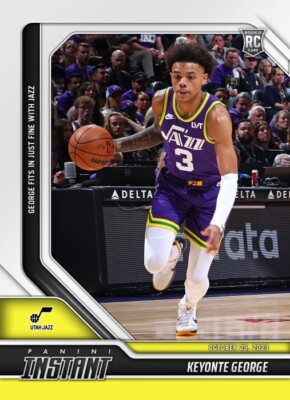 2023/24 NBA Panini Instant 13 KEYONTE GEORGE UTAK JAZZ ROOKIE RC SSP PR 80