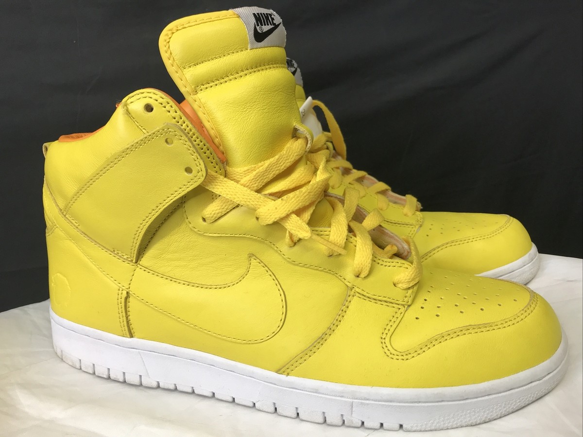 Nike Men's Yellow Dunk High BZ QUESTLOVE ' Running Sneaker Shoes US Size 12 | eBay