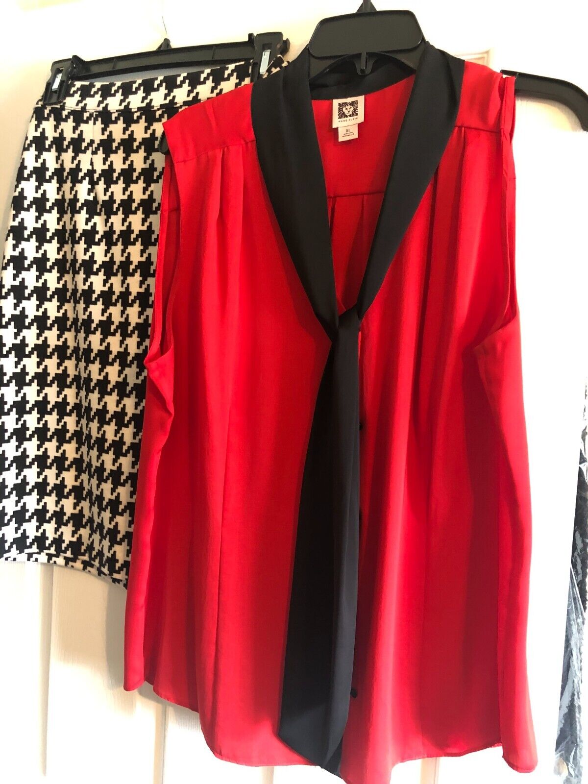 Anne Klein 3 piece black/ red blazer suite with h… - image 7