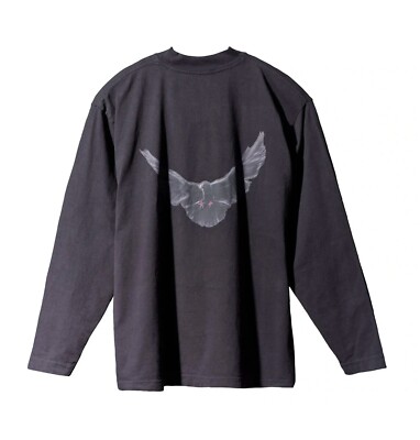 Yeezy Gap Engineered by Balenciaga Dove Longsleeve Black Tee Men s Size 2X