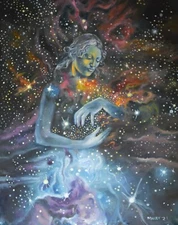 Mother to the Stars Oil on canvas painting 18 by 24 inch