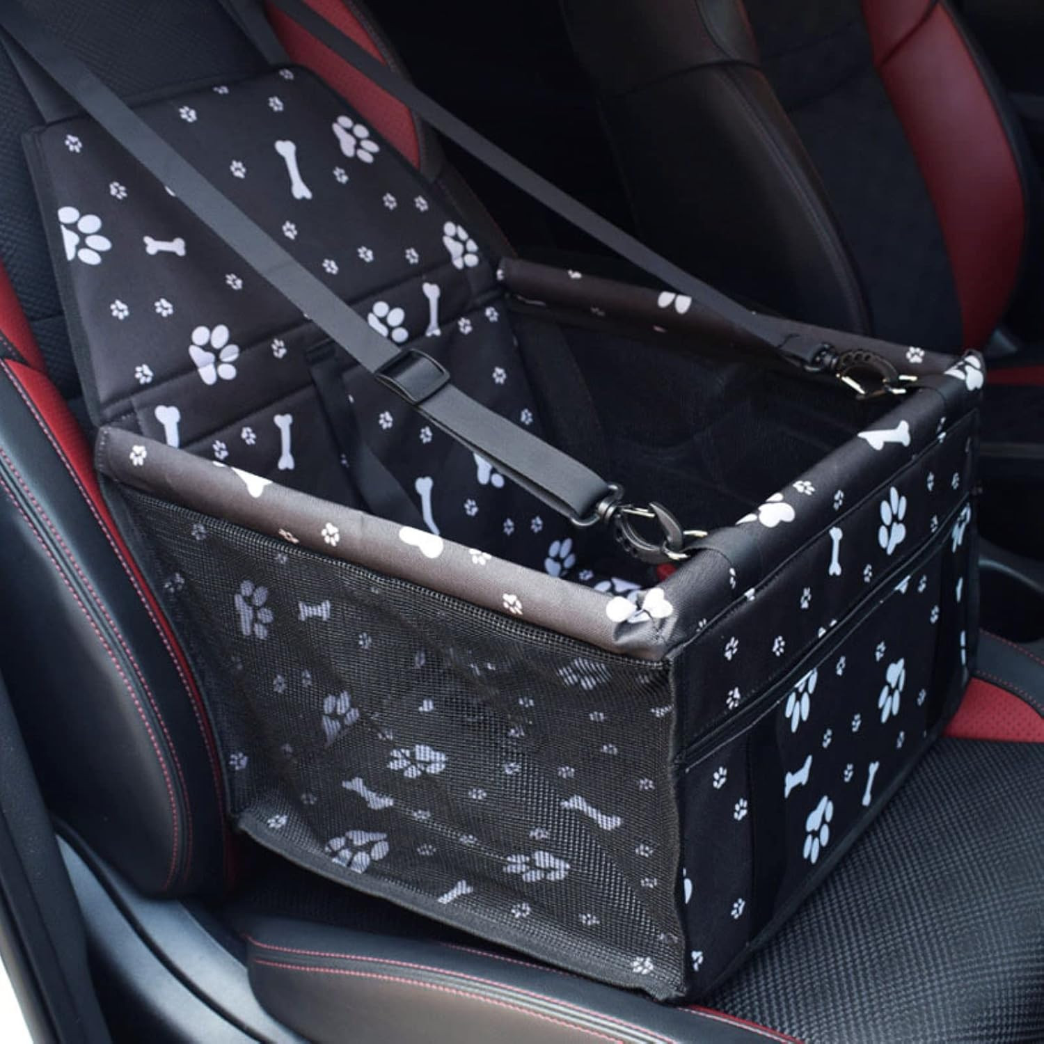 Seggiolino Auto per Cane Universale | Cintura Sicurezza e Oxford 600D