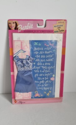 Barbie Fashion Clothing + Greeting Card 2001 | USA Halmark