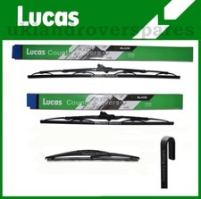 SUZUKI SWIFT WIPER BLADES 2005 to 2017 LUCAS FRONT  21"  18" & 10" QUALITY REAR