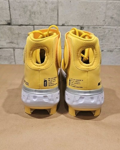 Nike Alpha Huarache Elite 3 Mid MCS Baseball Cleat Yellow CZ4455-700 Size 15 - Picture 5 of 7