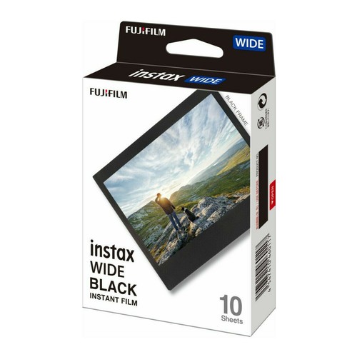 PELLICOLA FUJIFILM INSTAX WIDE 10 POSE BLACK FRAME CON BORDI NERI SCADUTA - Photo 2/2