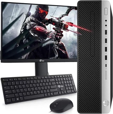 HP G3 Gaming SFF i7-6700 16GB RAM 256GB SSD+ 2TB HDD 22 in Monitor AMD Radeon