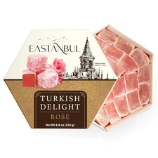 Eastanbul Turkish Delight Rose, 8.8oz, Delights Candy, Rose Candy,... 
