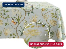 Rectangle Table Cloth,100 Waterproof Tablecloth Oil Proof Spill Proof Vinyl Tab