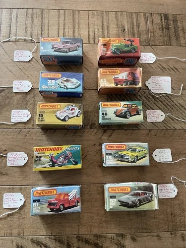 Antique / Vintage Matchbox Cars With Original Boxes X 10