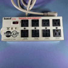 Eaton Tripp Lite Series Isobar 8-Outlet Surge Protector, 12 ft. Cord with Right-