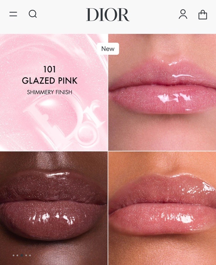 Dior Addict Lip Glow Butter In Glazed Pink 101 New 2025
