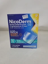 Nicoderm CQ Step 1 Nicotine Patches 21Mg 7 Count 1 Week Exp 9/2027