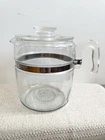 VINTAGE PYREX 7759 B FLAMEWARE 9 CUP GLASS COFFEE POT PERCOLATOR POT & LID ONLY