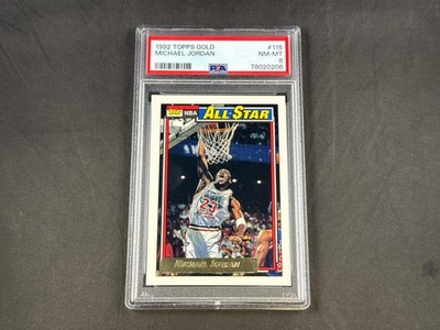 1992 Topps GOLD ALL STAR PSA 9 マイケルジョーダン 1992-93 Topps GOLD #205 Michael Jordan PSA 9 Graded