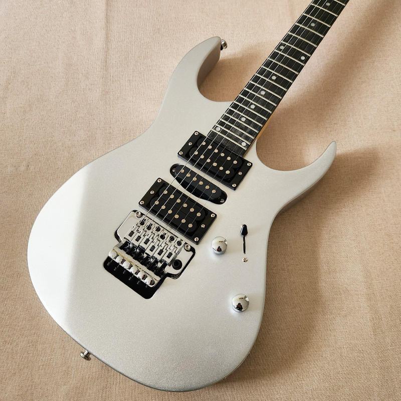 170 6 String Electric Guitar Mahogany body Maple Neck  Silver Color