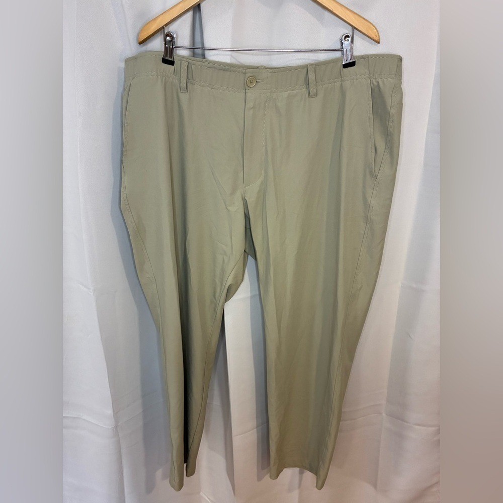 Under Armour Mens 44/30 Performance Golf Tech Pants Sandy Barley Color thumbnail 3