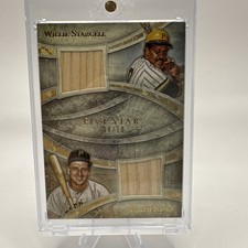 Willie Stargell and Ralph Kiner Dual Relic Topps 5 Star;  HOF Pirates 4/10