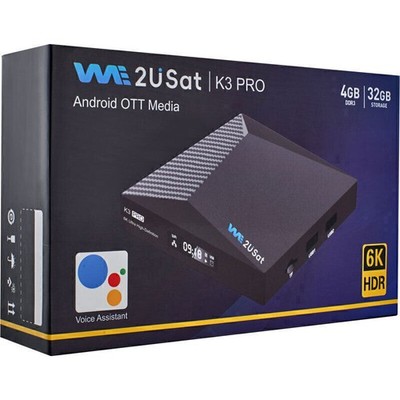 Super Box WE2USAT K3 PRO Streaming Box Android Smart TV Box