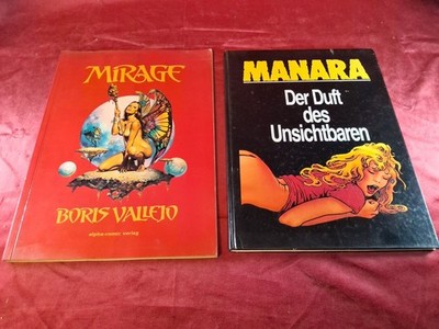 2 Buch Milo Manara der Duft des Unsichtbaren Erotik Comic / Mirage Vintage (7192