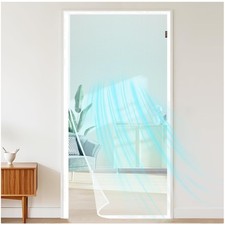Durable Magnetic Screen Door for Doors 36" x 96" - Easy Install  Pet-Friendly