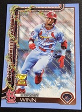 2025 Topps Holiday Light Blue & White Glitter -  Masyn Winn #H193