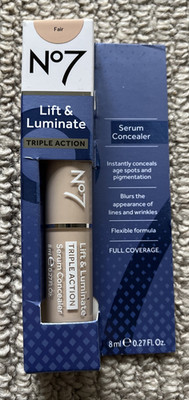 No7 Lift & Luminate TRIPLE ACTION, FULL COVER Serum Concealer - Fair | NEU